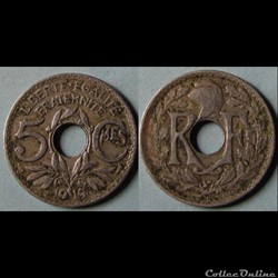 5 centimes Lindauer (grand module) 1919