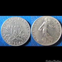 1 franc Semeuse 1964