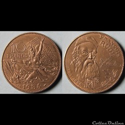 10 francs François Rude 1984