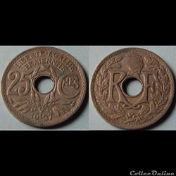 25 centimes LINDAUER 1937