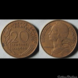 20 centimes Marianne 1963