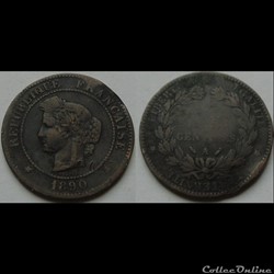 5 centimes Cérès 1890 A