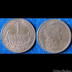 1 centime Dupuis 1903