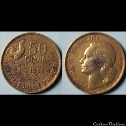 50 francs Guiraud 1953 B