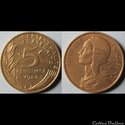 5 centimes Marianne 1988
