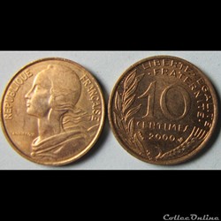 10 centimes MARIANNE 2000