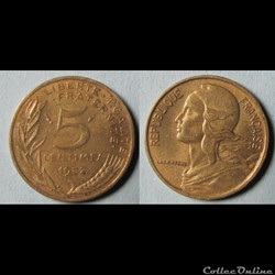 5 centimes MARIANNE 1982