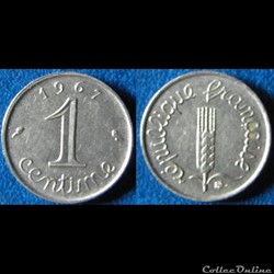 1 centime Epi 1967