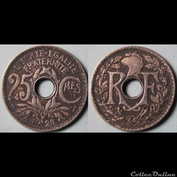 25 centimes Lindauer 1928