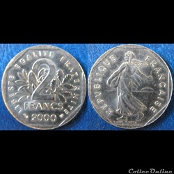 2 francs Semeuse 2000