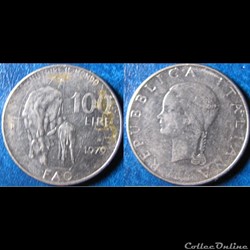 100 lires FAO (vache) 1979