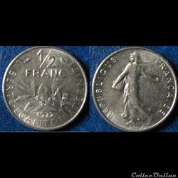 1/2 franc Semeuse 1972