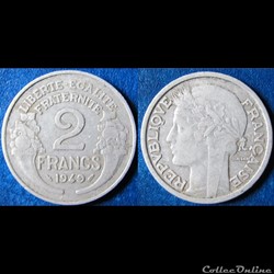 2 francs Morlon 1949