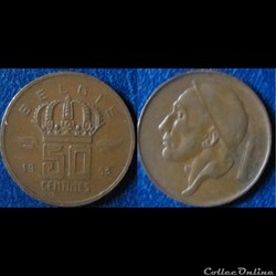 50 centimes type Mineur (grande tête) 1953