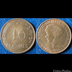 10 centimes Charlotte 1930