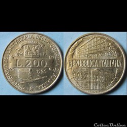 200 lires Guardia di finanza 1996