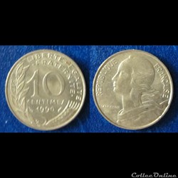 10 centimes MARIANNE 1990