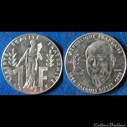 1 franc Jacques Rueff 1996