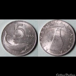 5 lires 1955