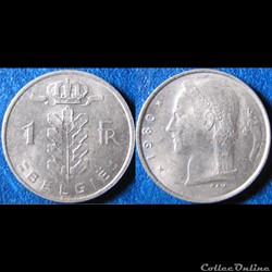 1 franc (type cérès, nr) 1980
