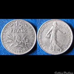 1/2 franc Semeuse 1970