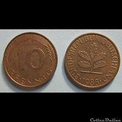 10 pfennig 1988