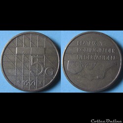 5 gulden Béatrix 1991