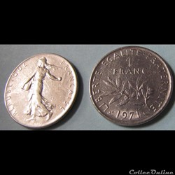1 franc SEMEUSE 1971