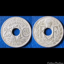 25 centimes Lindauer 1921