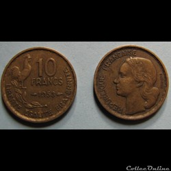 10 francs GUIRAUD 1953