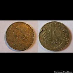 10 centimes MARIANNE 1989