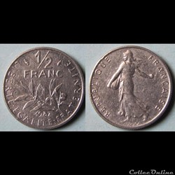 1/2 franc Semeuse 1987