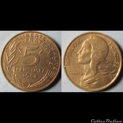 5 centimes Marianne 1984