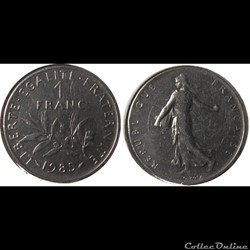 1 franc Semeuse 1985
