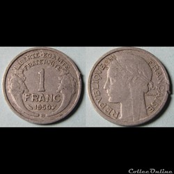 1 franc MORLON (légère) 1950 B