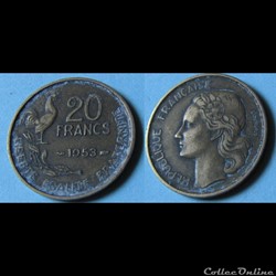 20 francs G.GUIRAUD 1953