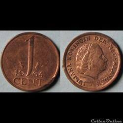 1 centimes Juliana 1964