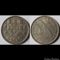 5 escudos 1976