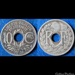10 centimes Lindauer (maillechort) 1938