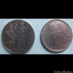 100 lires (grand module) 1973