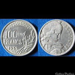 100 francs Cochet 1955 B