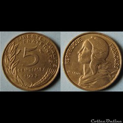 5 centimes Marianne 1973