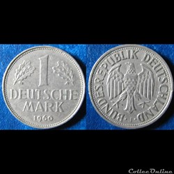 1 Deutsch mark 1960 J