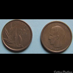 20 francs Baudouin Ier (fr) 1982