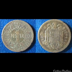 1 peseta Une 1944