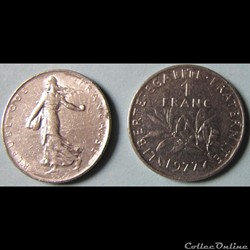 1 franc SEMEUSE 1977
