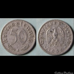 50 pfennig 1935 A