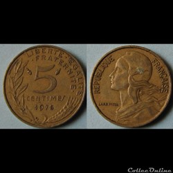 5 centimes Marianne 1975