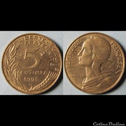 5 centimes Marianne 1995