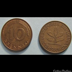 10 pfennig 1983 J